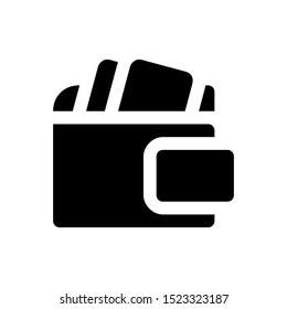 Simple wallet icon vector illustration