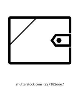 Simple wallet illustration vector logo