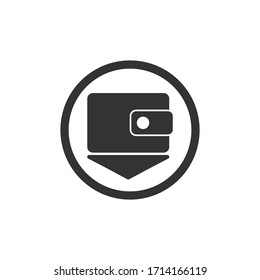 Simple Wallet logo icon vector design