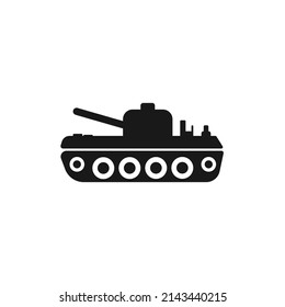 Simple War Tank Army Vector Design Icon