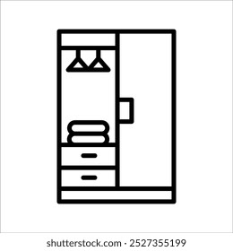 Simple wardrobe vector icon design