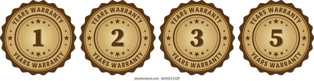 Simple Warranty Numbers Only | Use for Minimalist Packaging, Icons, Websites