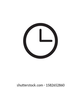 Simple watch icon isolated on white background EPS Vector