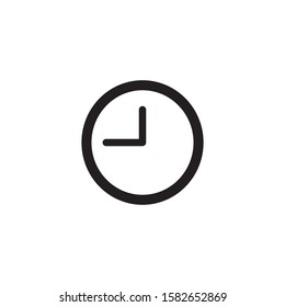Simple watch icon isolated on white background EPS Vector