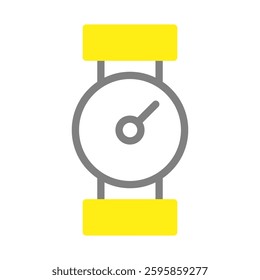 Simple Watch Icon, Modern Timepiece Illustration