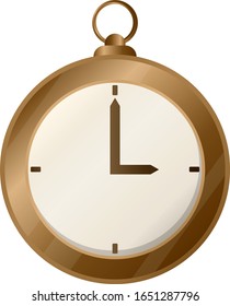 Simple watch isolated vector illustration image.