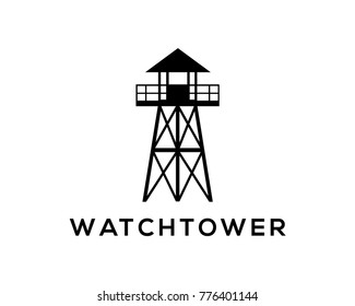 Simple Watchtower on the Beach Company Logo Modern