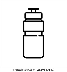 simple water bottle vector icon design