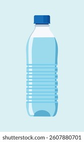 simple water bottle vector illustration