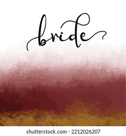 A Simple Water Color Background Template for Grooms and Brides Maid