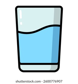 Simple Water colorful icon. The icon can be used for websites, print templates, presentation templates, illustrations, etc	
