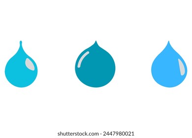Einfache Wassertropfen-Symbolgruppe