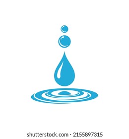 Simple Water Droplets Logo Design Templates.