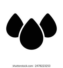 Simple Water glyph icon. The icon can be used for websites, print templates, presentation templates, illustrations, etc