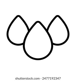 Simple Water icon. The icon can be used for websites, print templates, presentation templates, illustrations, etc