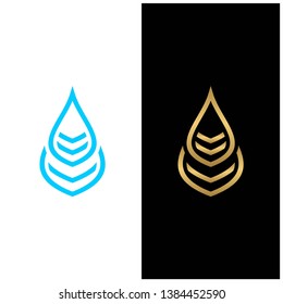 simple water leaf nature icon vector