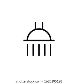 Simple water line icon. Stroke pictogram. Vector illustration isolated on a white background. Premium quality symbol. Vector sign for mobile app and web sites.