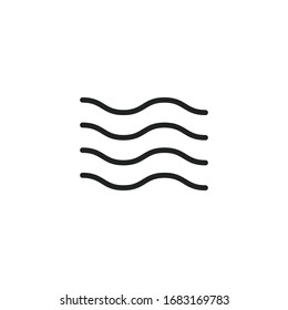 Simple water line icon. Stroke pictogram. Vector illustration isolated on a white background. Premium quality symbol. Vector sign for mobile app and web sites.