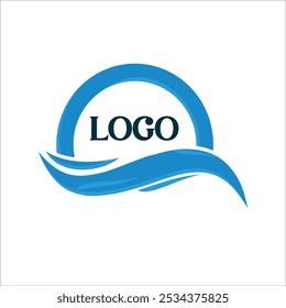 A Simple Water Logo Design, Best for Your Water Company Logo, Vector Flat Design Style