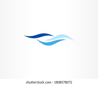 simple water logo design template
