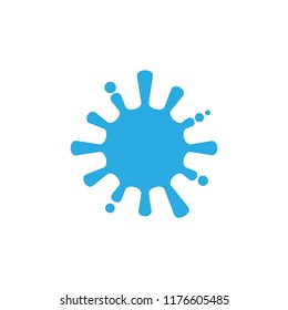 simple water splash logo vector