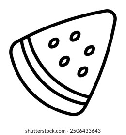 Simple Watermelon icon. The icon can be used for websites, print templates, presentation templates, illustrations, etc