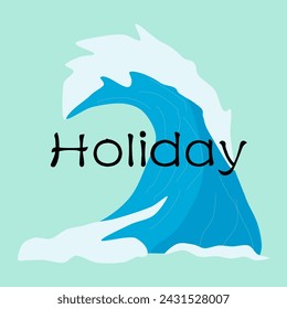 simple wave illustrations on a pastel background provide the perfect mix