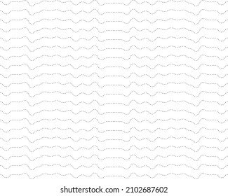 Simple Wave Lines Pattern, Minimal Seamless Background, Abstract Lines Vector.