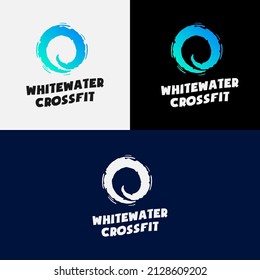 ILUSTRACIÓN SENCILLA DE LOGOTIPO OCEÁNICO CON FORMA DE CÍRCULO