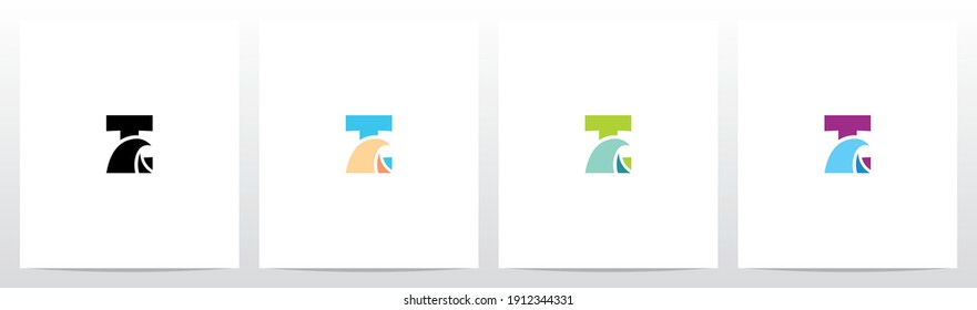 Simple Wave On Letter Logo Design I
