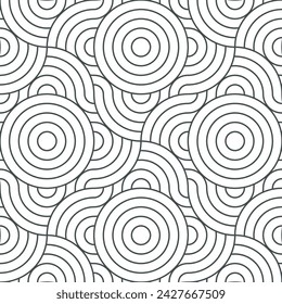 Fondo de línea de onda simple. Ilustración vectorial.
