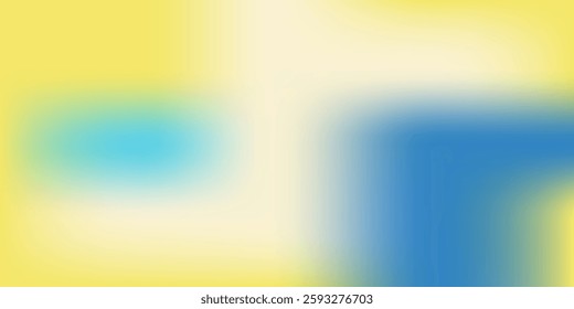 simple waves blur modern art background Abstract yellow blue color gradient