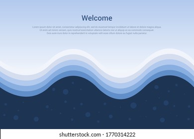 Simple wavy background. Perfect for cover of poster, book, brochure wallpaper or any background.