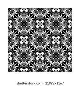Sencillo fondo ondulado. Ilustración vectorial de patrón rayado con ilusión óptica, op art.Vector fondo ondulado negro y blanco. Textura elegante con rayas onduladas. Pared abstracta geométrica.