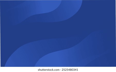 Simple Wavy Blue Abstract Background, Great For Posters, Banners And Magazines