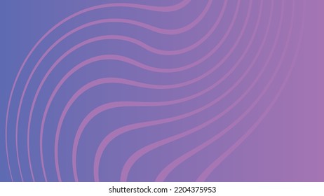 Sencillo fondo de patrón de líneas onduladas con un gradiente suave y suave. diseño moderno de vector de fondo abstracto. Tema de color púrpura. Fondo horizontal para escritorio, sitio web y medios sociales.