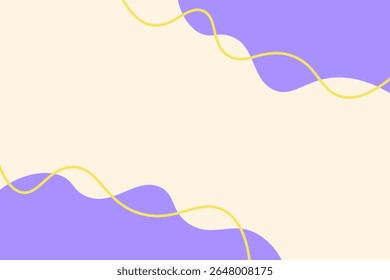 Simple wavy line pastel color editable background for banner, flyer, poster and more