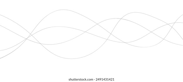 Simple wavy lines for summer background