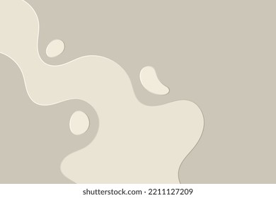 Formas simples onduladas y diseño de fondo. Resumen de la ilustración del fondo de ondas y puntos con curvas fluidas