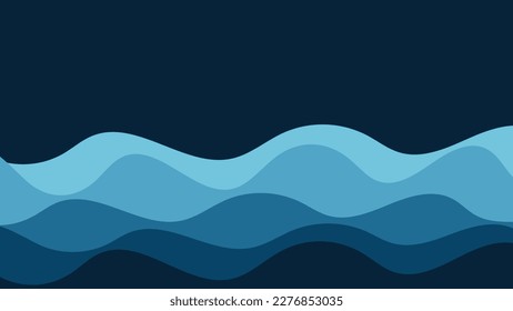 Simple wavy style abstract background 