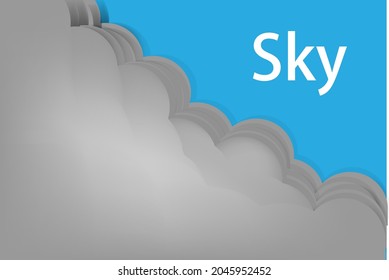 A simple way to design a sky banner design model.  