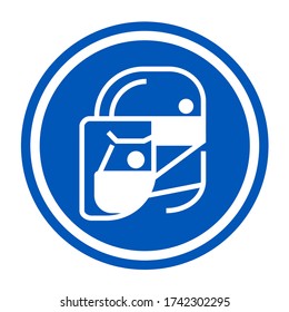 Iconos de protección facial de uso simple para su diseño