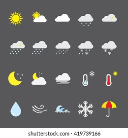 simple weather icons. Additional part