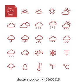 Simple weather outline icon