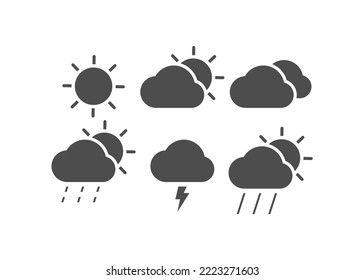 simple weather and season icon