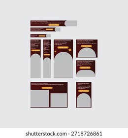 Plantilla de diseño de Anuncio de Web simple para agencia de marketing digital