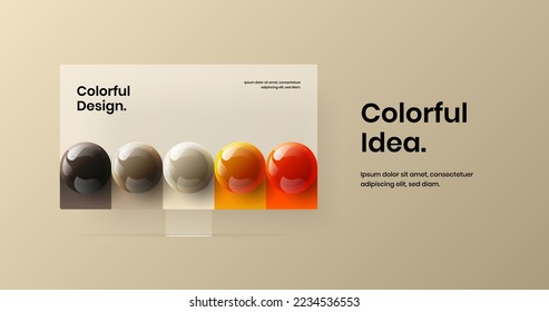 Simple web banner design vector illustration. Amazing display mockup site screen concept.
