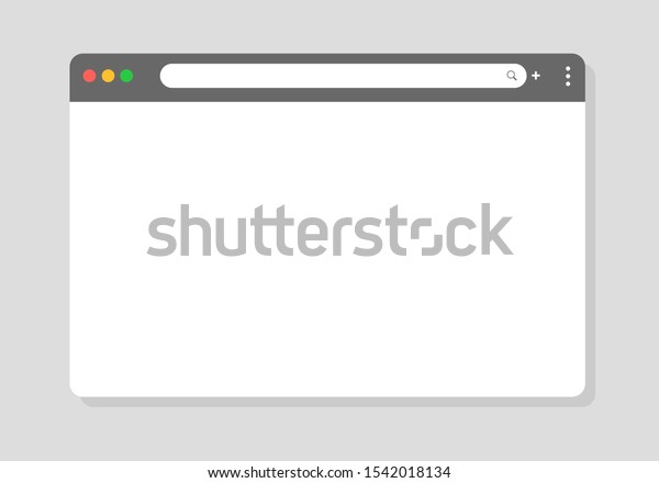 Simple web browser window
vector