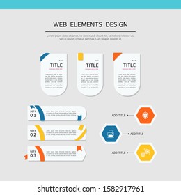 Simple web element design set