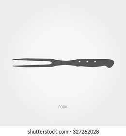Simple web icon: "Fork" kitchen knife 